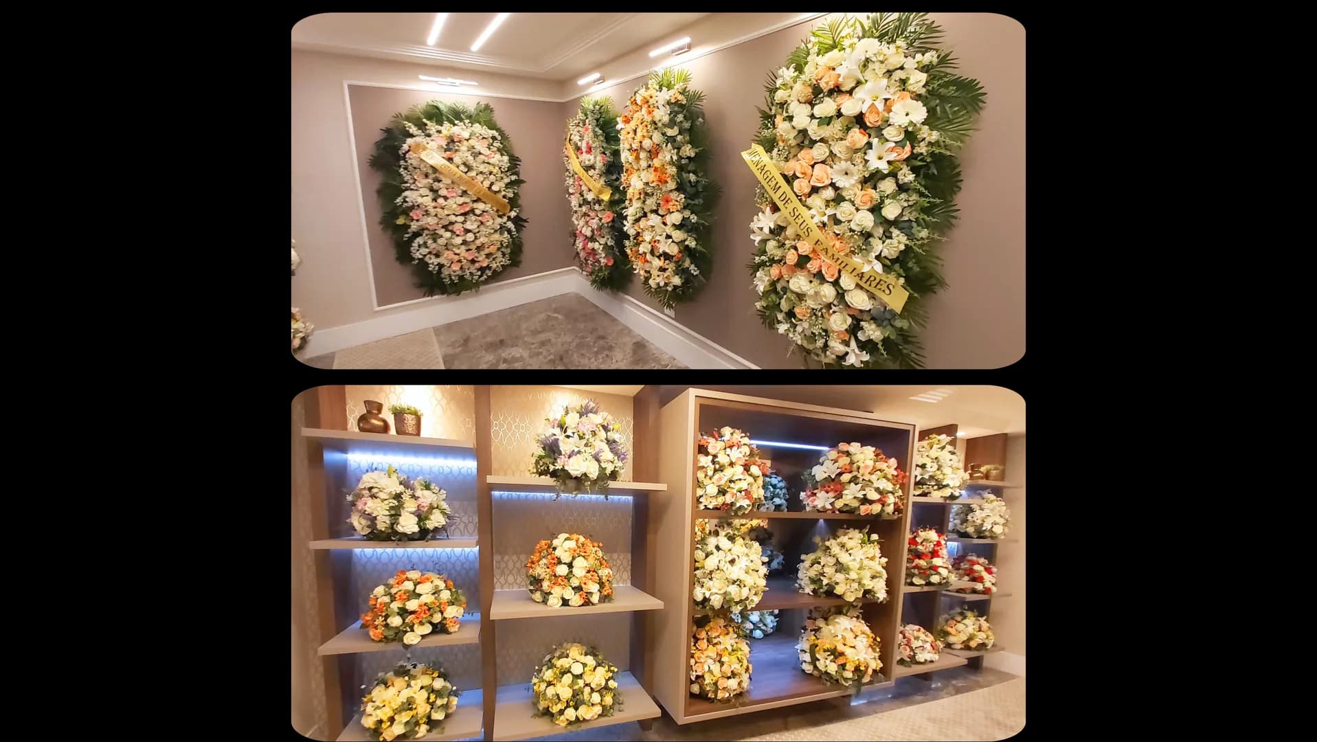 Ornamentação floral funerária Araucária